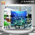 Holographic clear rear projection adhesive film